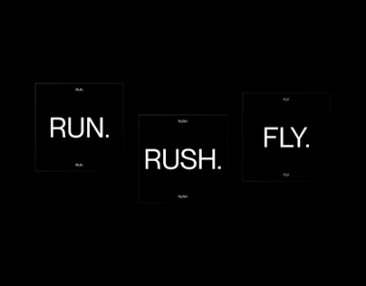 RUN/RUSH/FLY - Visual Design Exploration