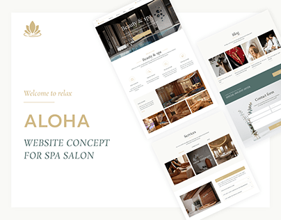 Landing Page for SPA Salon