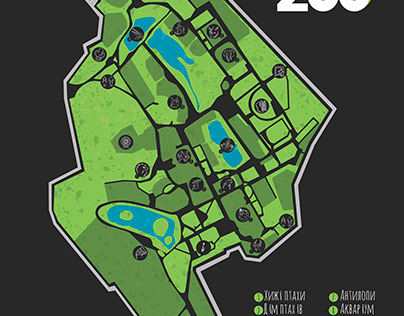 Map of the Kharkiv Zoo