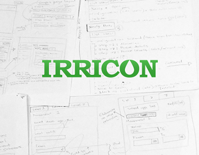 Irricon (Smart Irrigation)   ─  UI/UX / Logotype