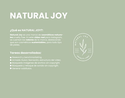Natural Joy cosmética natural