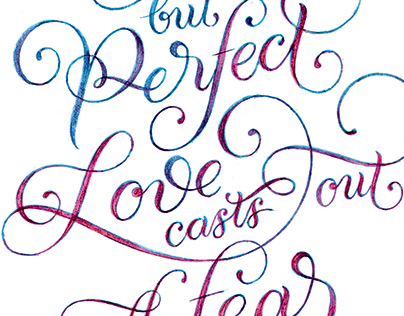Perfect Love — Hand Lettered Print