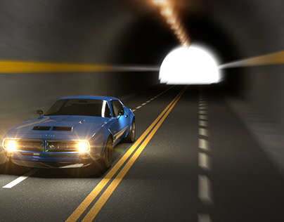 Modeling Car 3D in Tunnel
