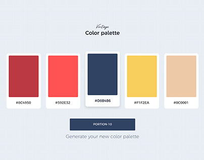 Trendy vintage color palette generator portion10