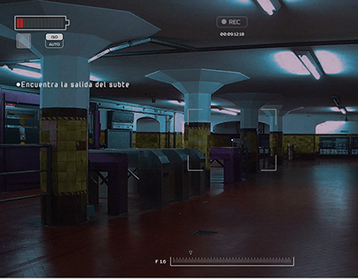 Minimalist Game UI Concept - Subte/Subway
