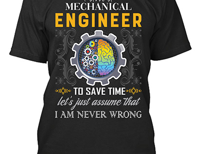 MECHANICAL ENGINEER T SHIRT DESIGN