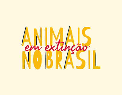 Animais em extinção no Brasil - Infográfico