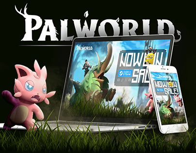 Landing page for the Palworld game and card game