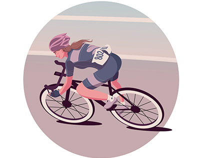 Cyclist Illustration