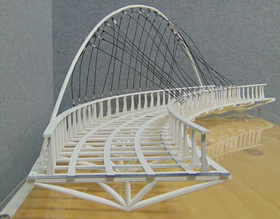 Santiago Calatrava Footbridge Physical Model