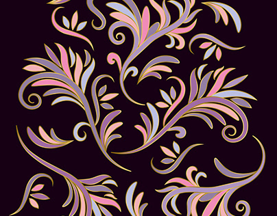 Luxury colorful leaves background, vector image