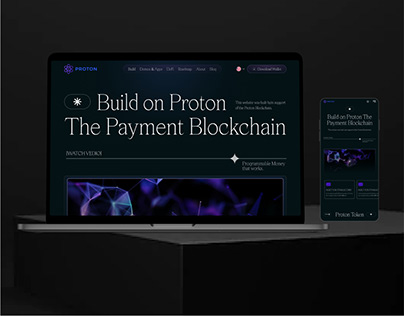 Proton- Cryptocurrency Website Re-design
