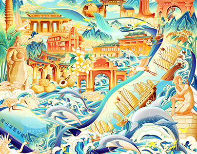 Illustration of Xiamen city theme【印象厦门】城市主题插画