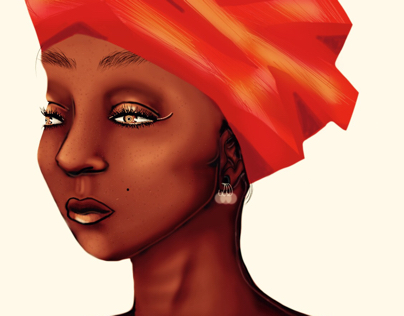 African woman portrait