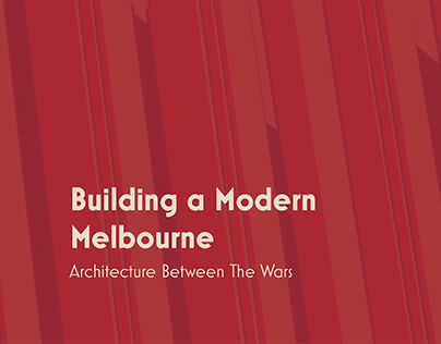 Building A Modern Melbourne Publication