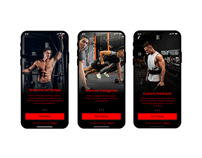 Fitness app UX/UI