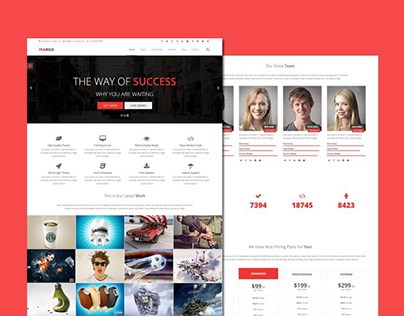 Margo – Free Bootstrap Template for Startup