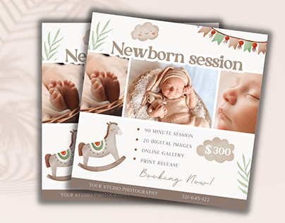 Canva Template Newborn session