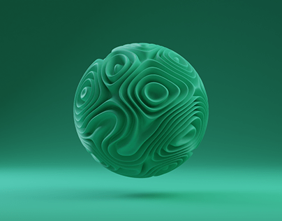 Looped animation of the organic sphere
