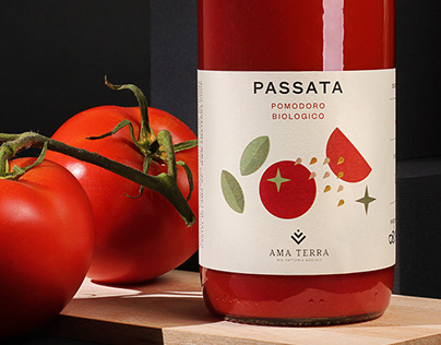 Tomato label Ama Terra - Bio Social Farm