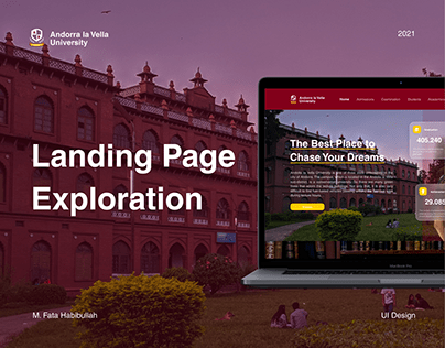 Project thumbnail - Landing Page - University Website [ Exploration ]