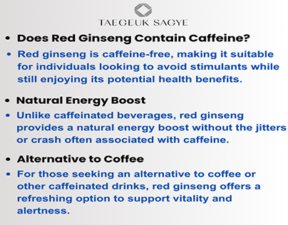 Does Red Ginseng Contain Caffeine?