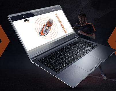 Nike HYPERVENOM X Landing Page Design Concept