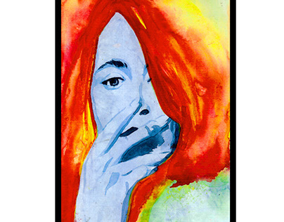 Suzanne Vega watercolor
