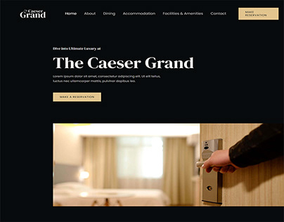 Luxury Hotel website