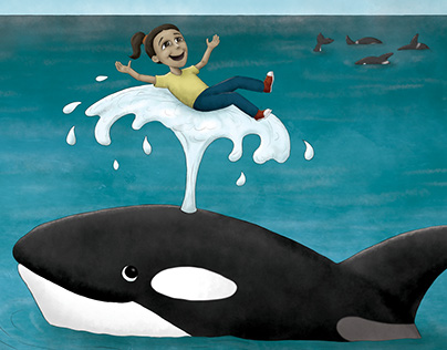 Storybook Whale Fail Illustration