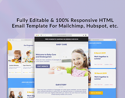 HTML EMAIL TEMPLATE DESIGN & DEVELOPMENT FOR ALL ESP