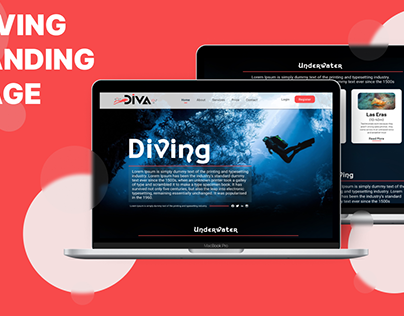 diving landing page