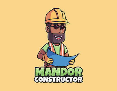 Project thumbnail - Mandor Constructor logo and character design