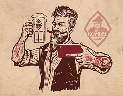 Characters for advertising of Restaurant-Brewery KUMPEL