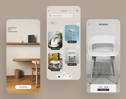 Project thumbnail - Furniture App UI Design
