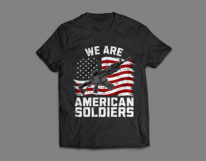 American army t shirt design