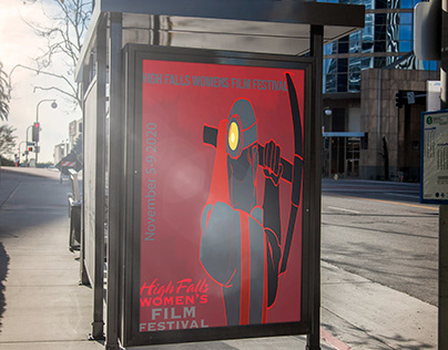 High Falls Film Festival Bus Sign