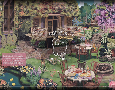Cat Cafe Background Art for Yuukina