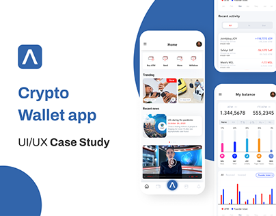 Crypto Wallet app UI/UX case study