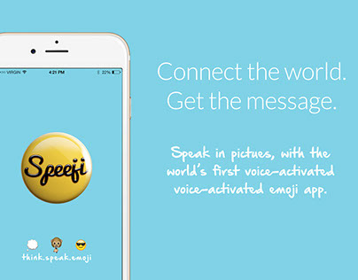 Speeji - Voice to Emoji Converter iOSApp Design (UI/UX)