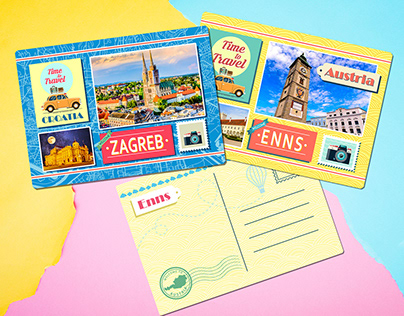 Postcard design for souvenir company