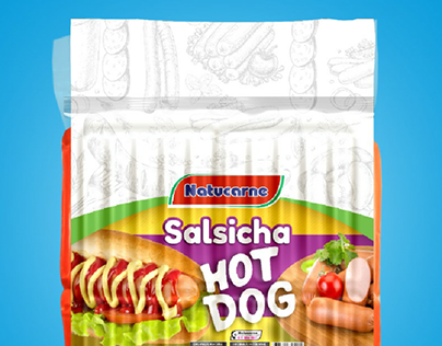 frozen sausage packaging design
