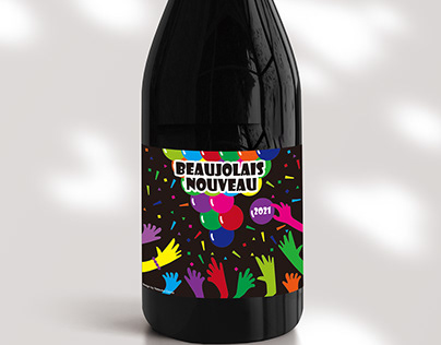 Beaujolais Nouveau label design　2021