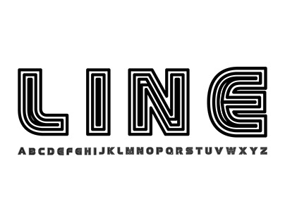 line letter a-z iconic logo