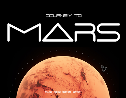 Journey to Mars: Travel agency website concept