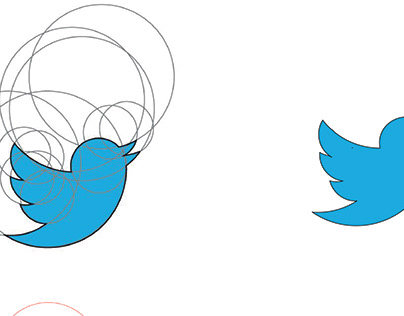 apple and twitter logo golden ratio