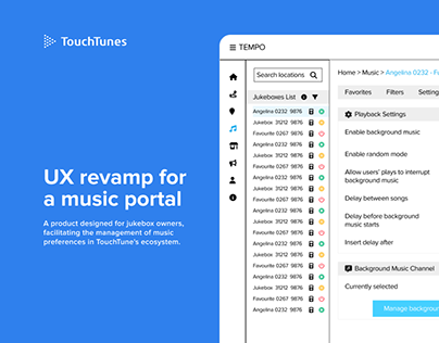 UX revamp for a music portal
