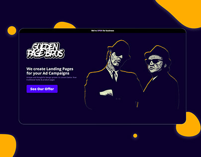 Golden Page Bros - Landing Page