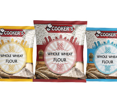 Wheat flour packaging and logo