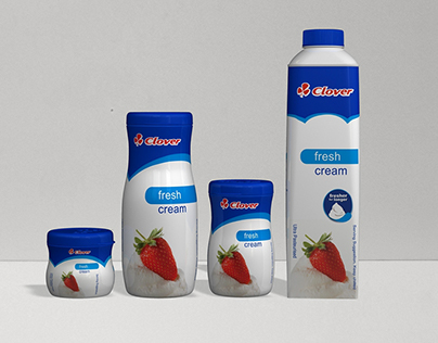 Clover Cream in Different packaging sizes.